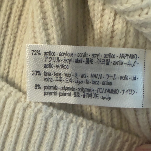 Zara men's wool blend V-neck sweater NWT Large - Picture 7 of 8